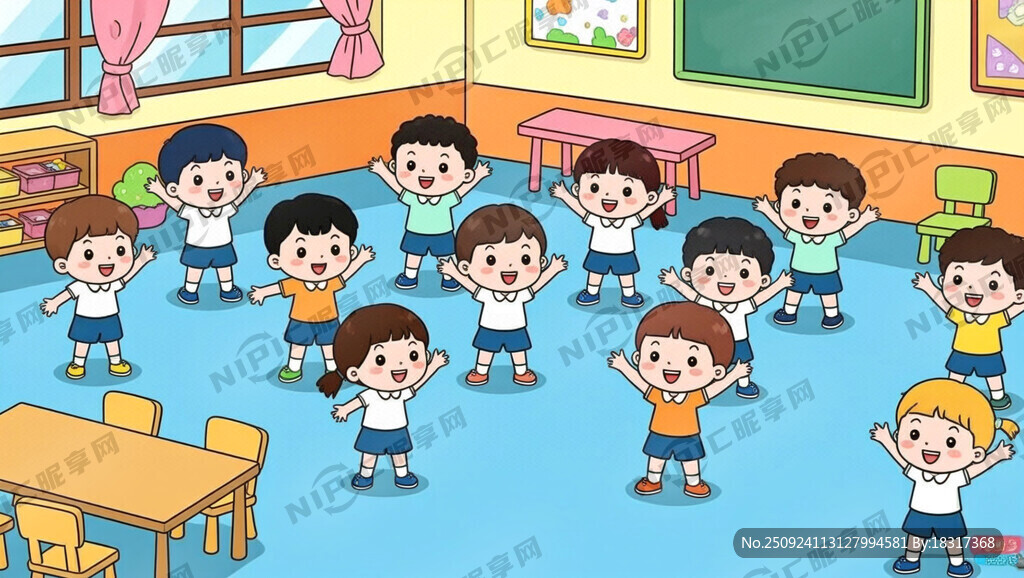 卡通幼儿园韵律操