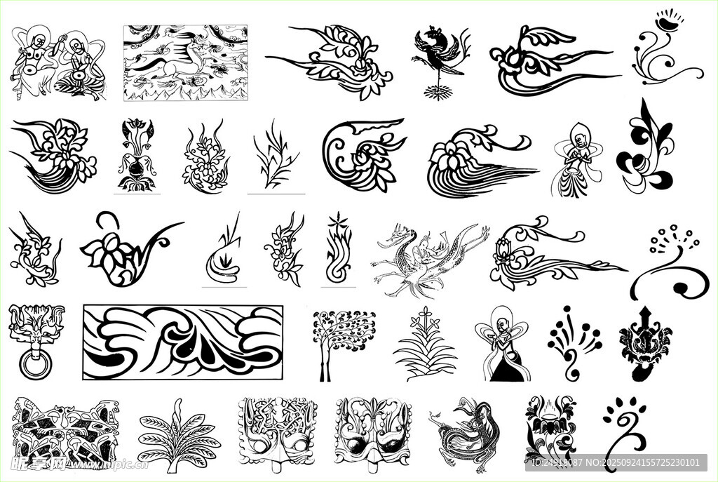 传统图案 古典花纹