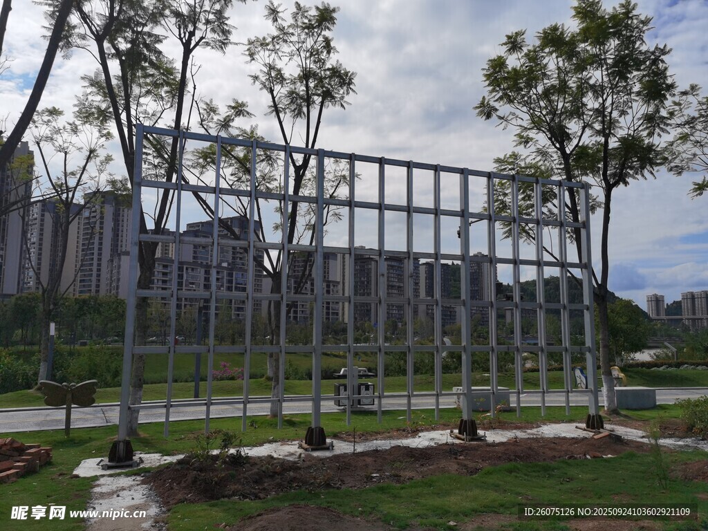 户外金属框架景观设施
