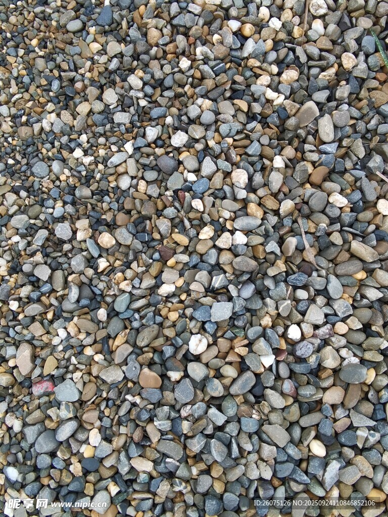 多彩碎石纹理特写