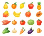水果与蔬菜插图