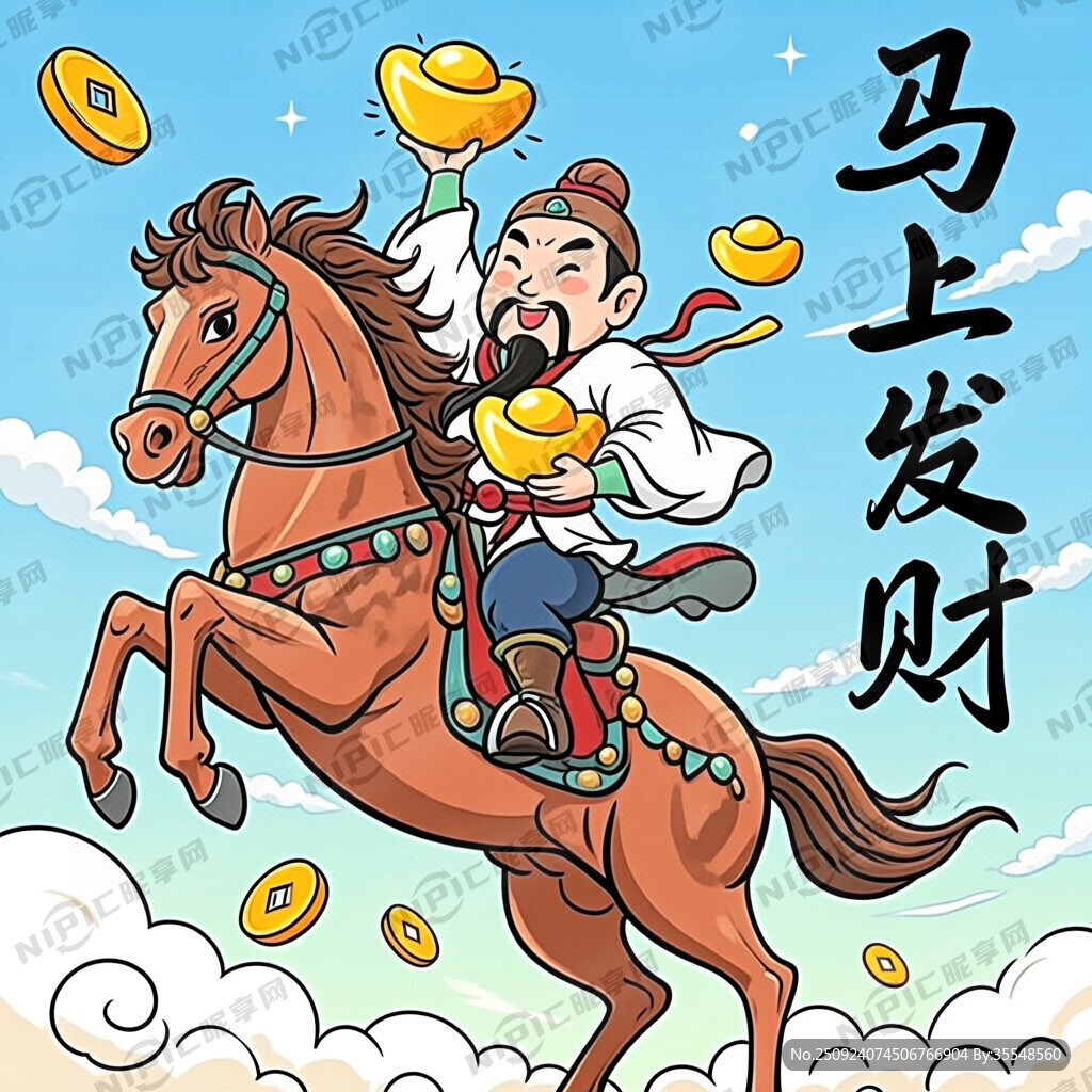 马上发财 动漫画