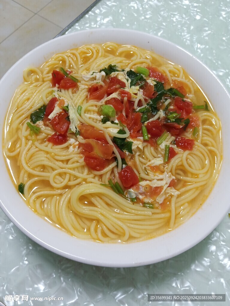 番茄鸡蛋拌面