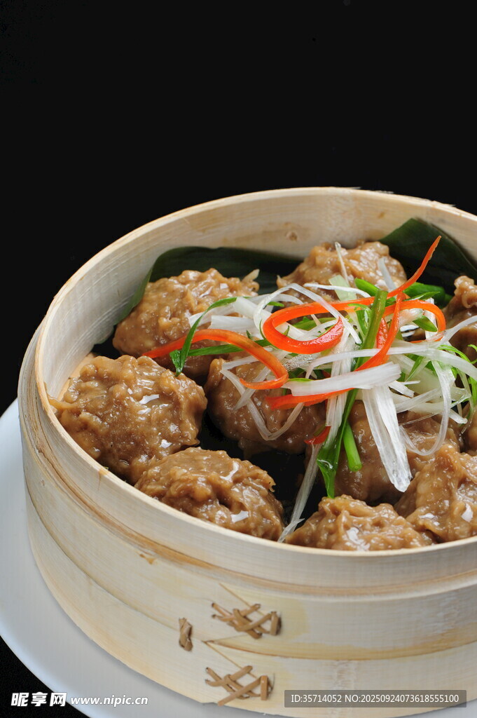 笼蒸美味肉丸