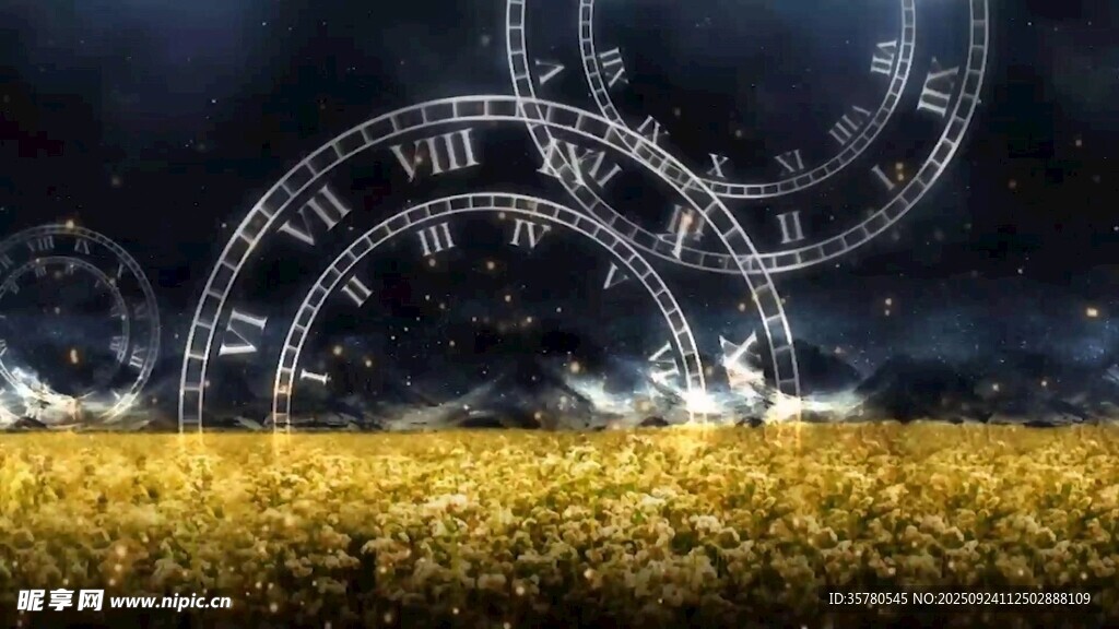 时钟怀旧复古视频素材
