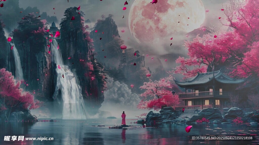 唯美意境卡通视频素材