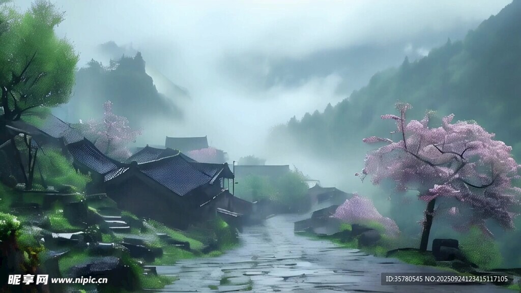 唯美意境卡通视频素材