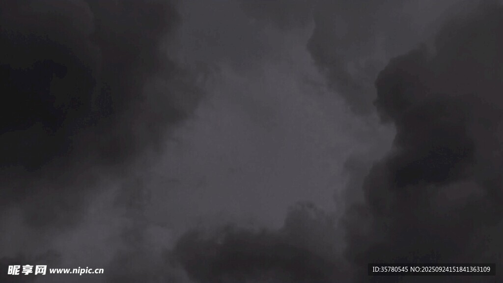 雷雨交加屏闪视频素材