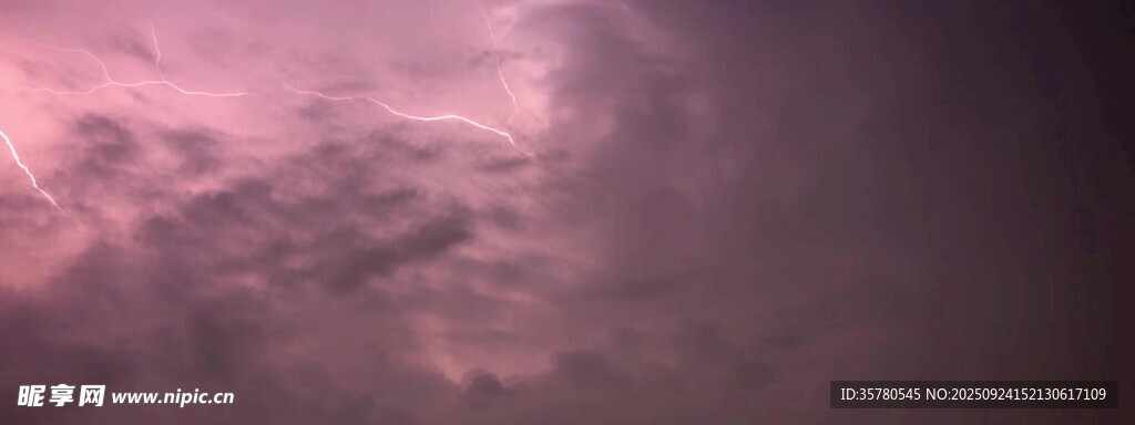 雷雨交加屏闪视频素材