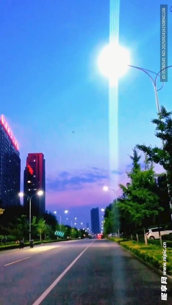 城市道路夜景风光