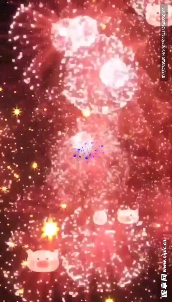 绚丽烟花绽放夜空