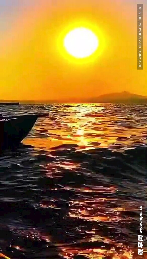 海上落日美景