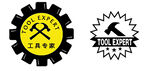 齿轮锤子工具专家标识