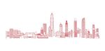 深圳城市线条图