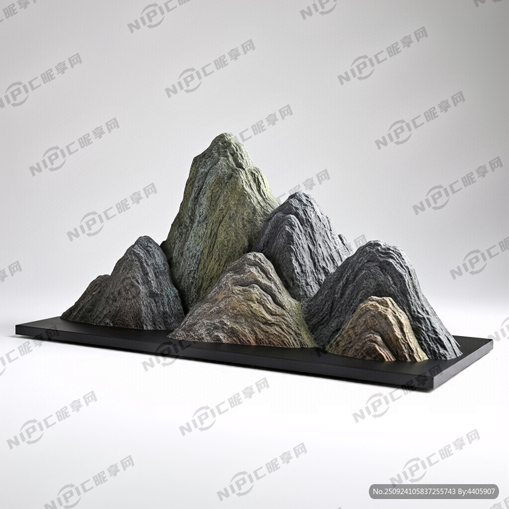 舞台山石 KT板造型