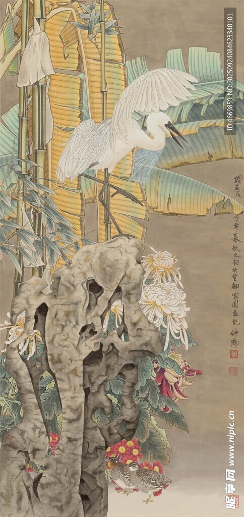 中式花鸟工笔画艺术之美