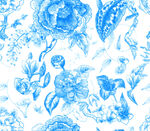 蓝色花卉水彩图案纹理