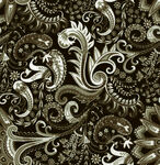 复古佩斯利花纹图案