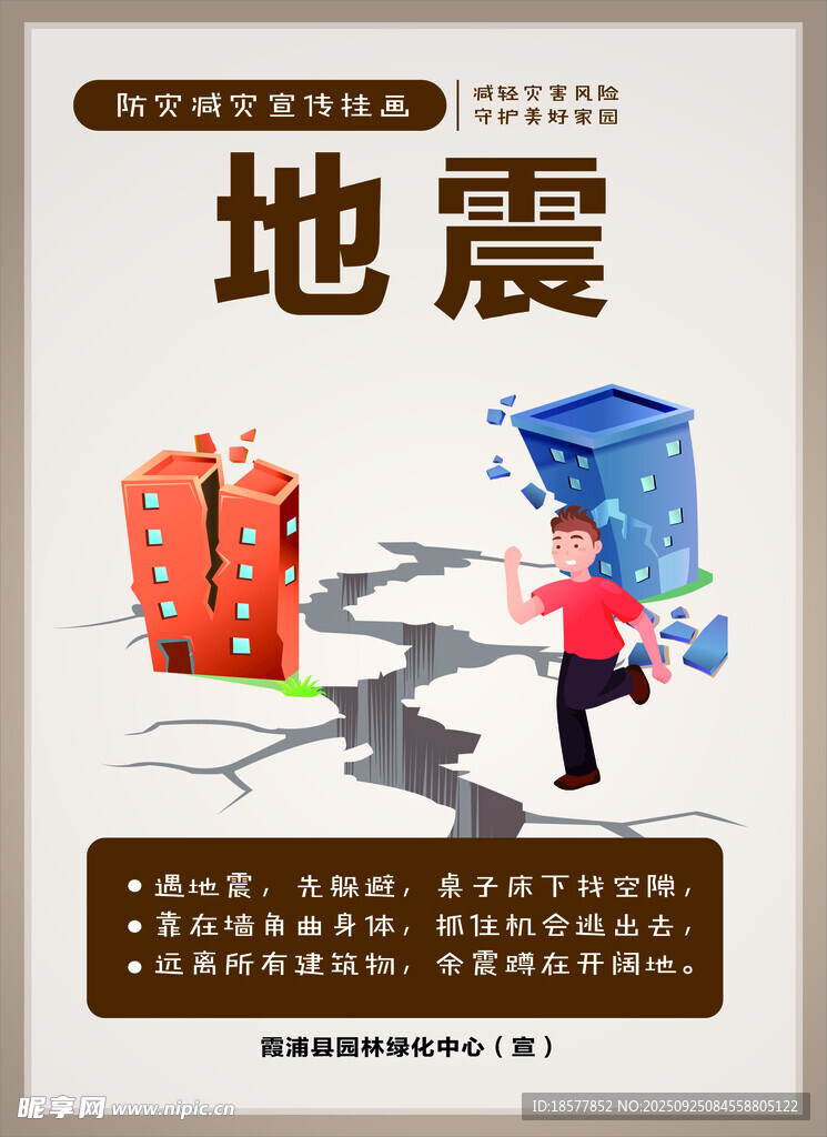 地震应急知识宣传海报