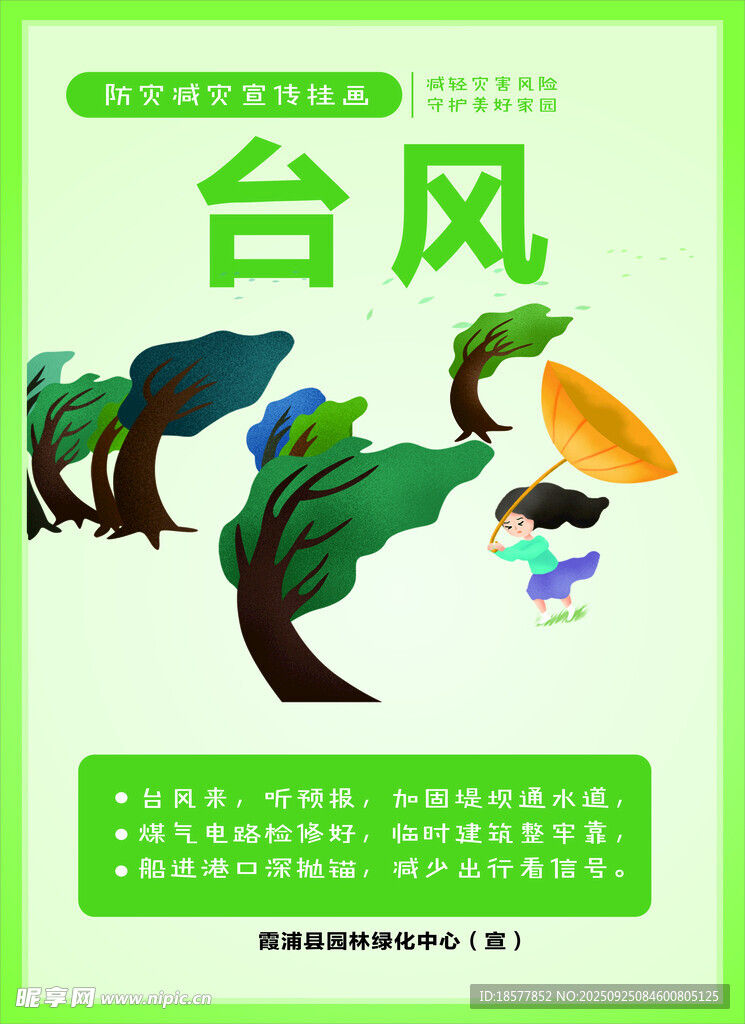 台风科普插画