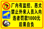 厂内禁止外来人员入内