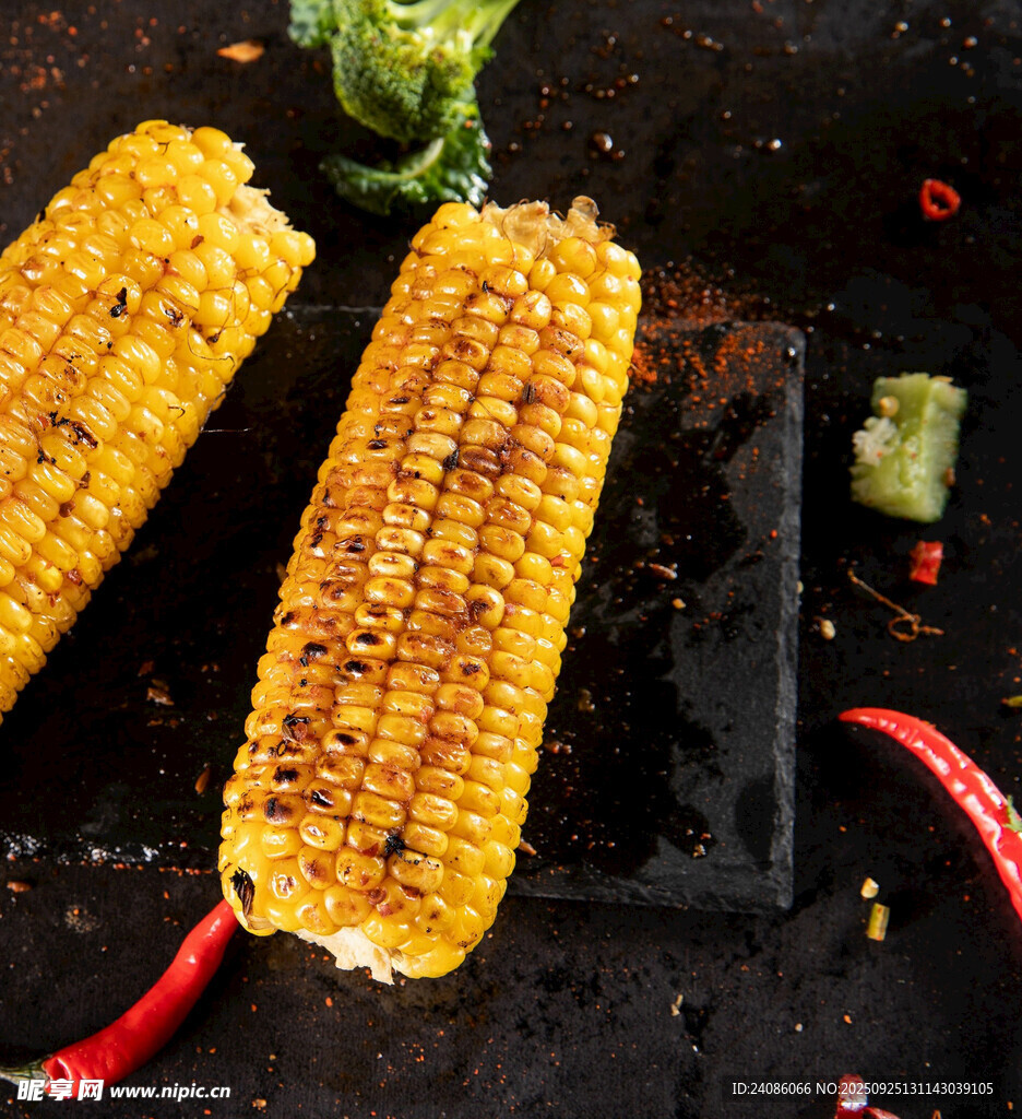 烤玉米