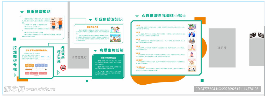 医院健康教育科普宣传设计展板