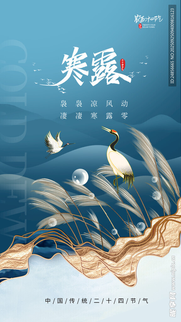 24节气 寒露 微信 节气海报