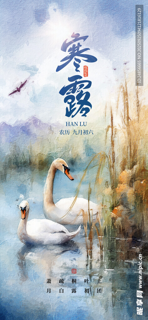 24节气 寒露 微信 节气海报