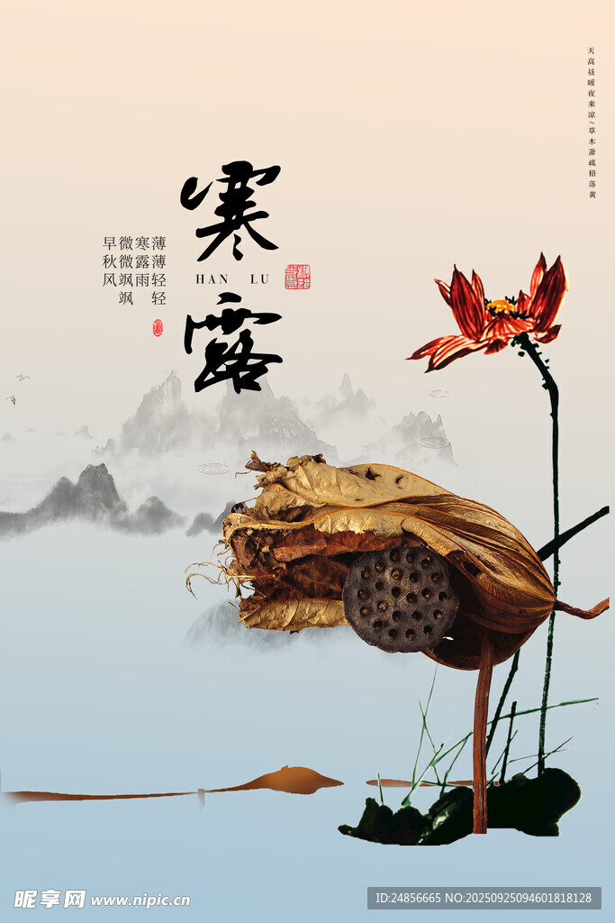 24节气 寒露 微信 节气海报