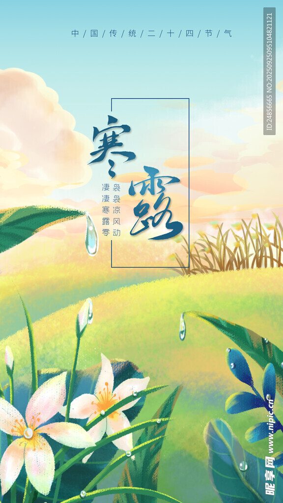 24节气 寒露 微信 节气海报