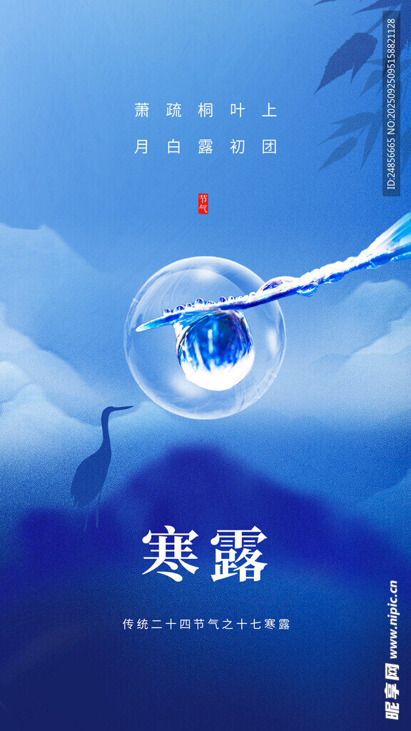 24节气 寒露 微信 节气海报