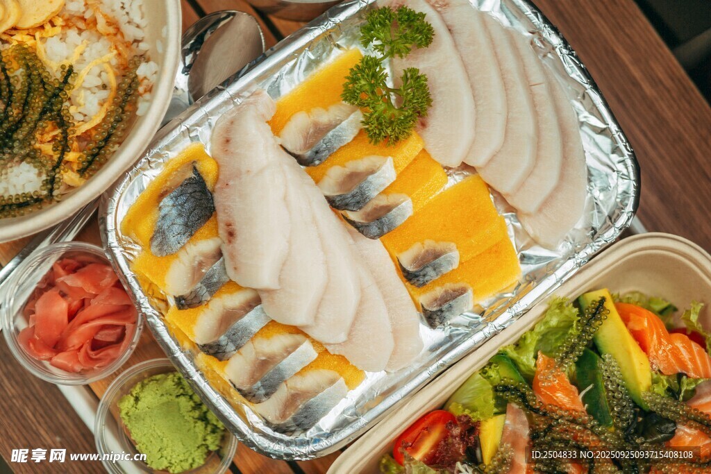 美味刺身拼盘 视觉盛宴