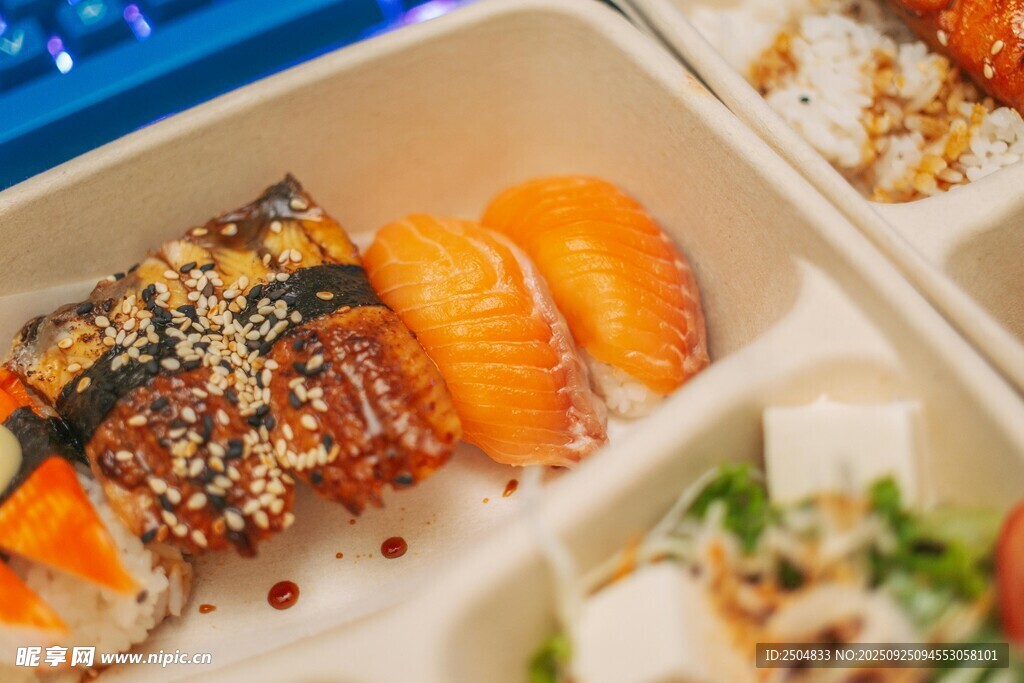 美味日式便当拼盘