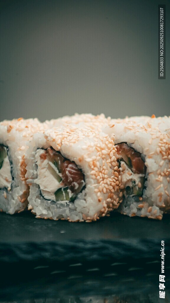 美味寿司卷特写