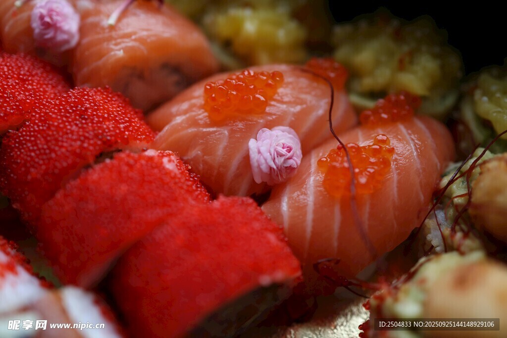 多样美味寿司拼盘