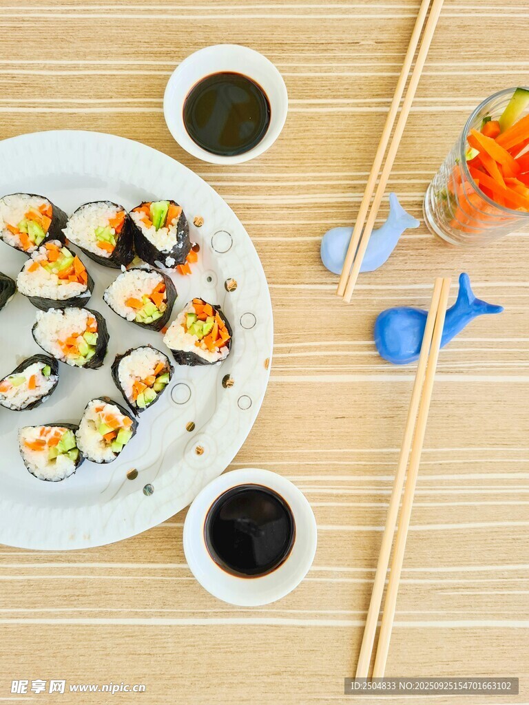 美味寿司摆盘展示