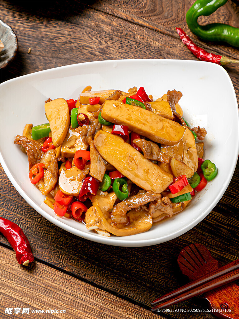 香干炒肉片