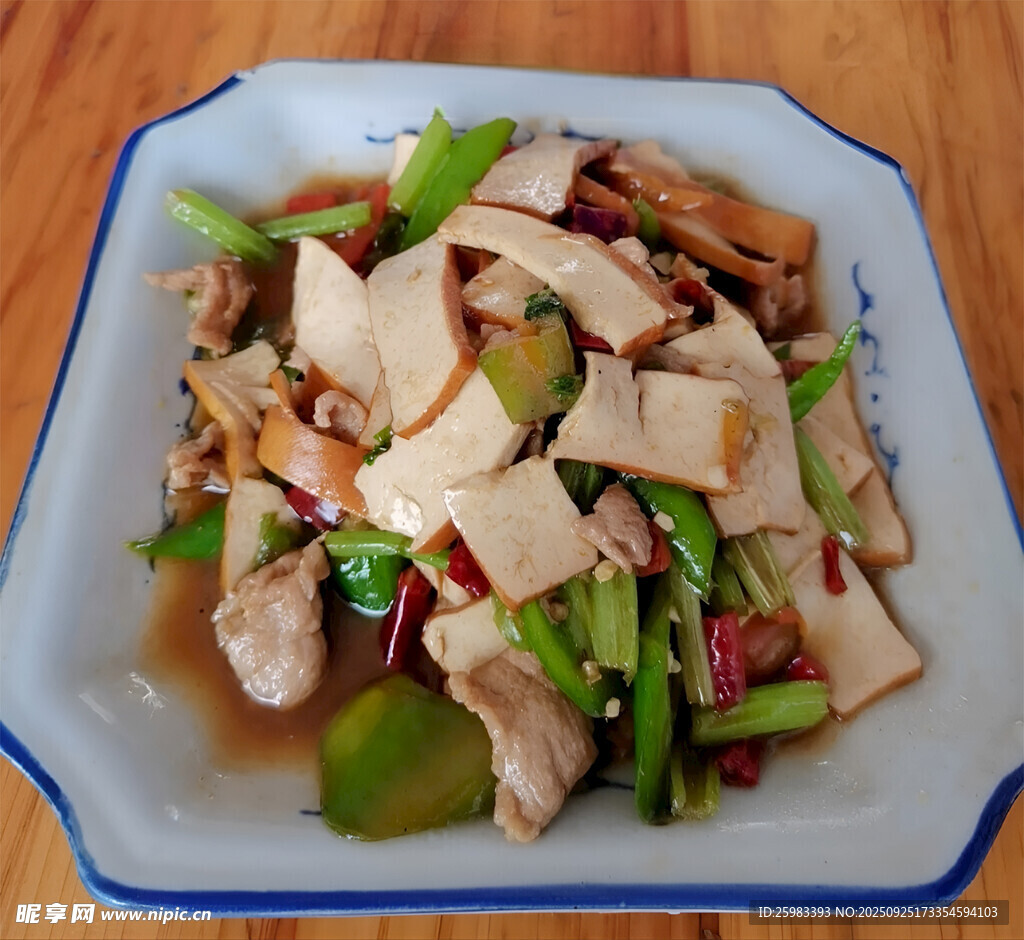 青椒炒香干