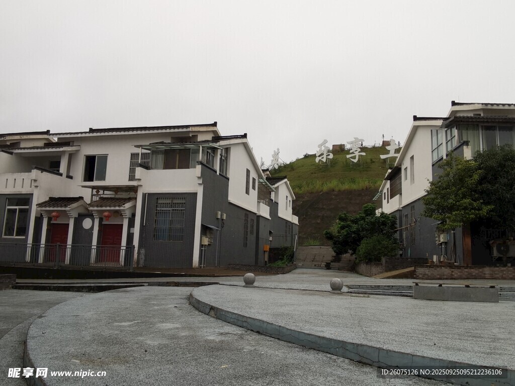中式村落广场建筑景观