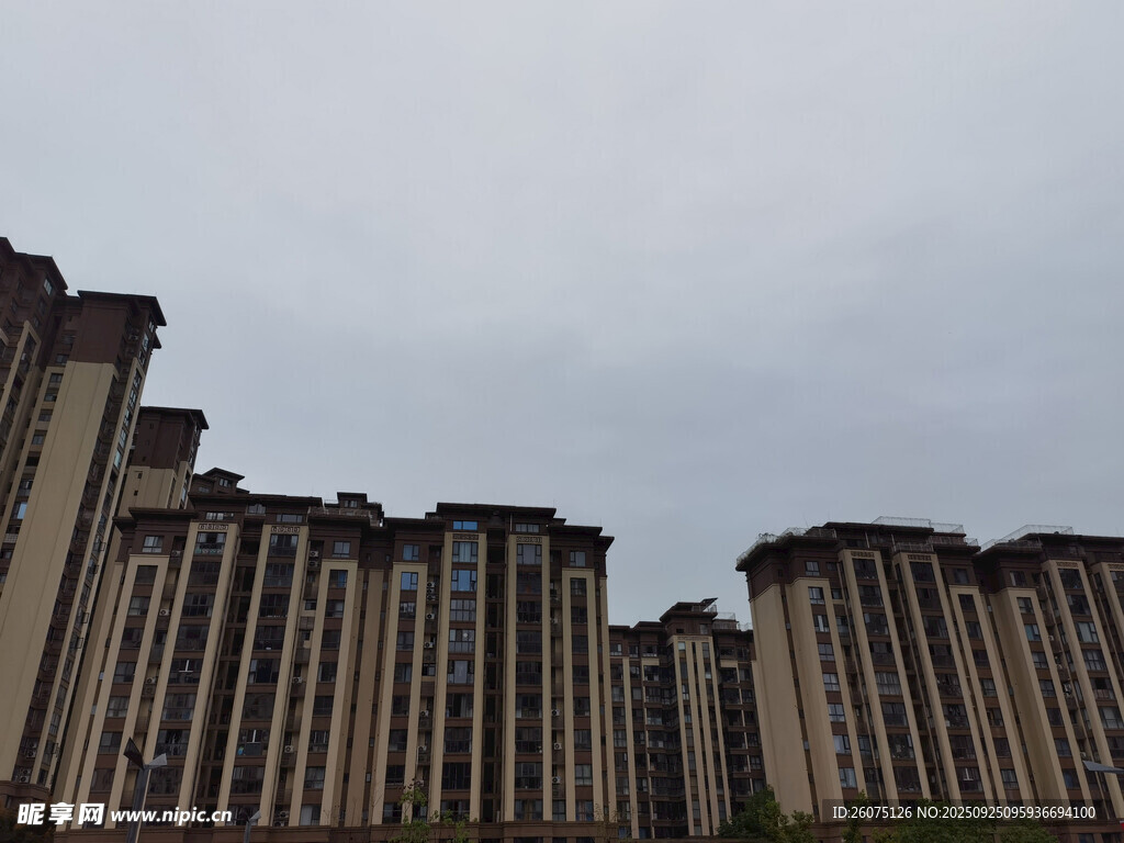 现代高层住宅建筑群