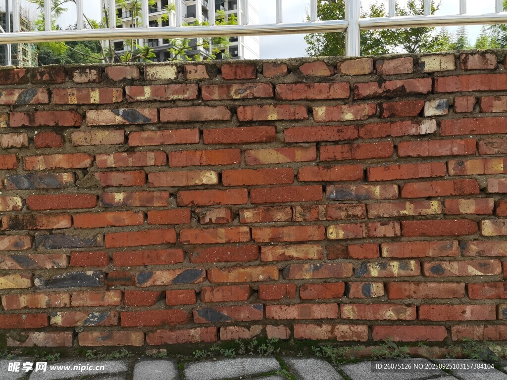 复古红砖墙景观