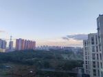 城市黄昏天际线景观