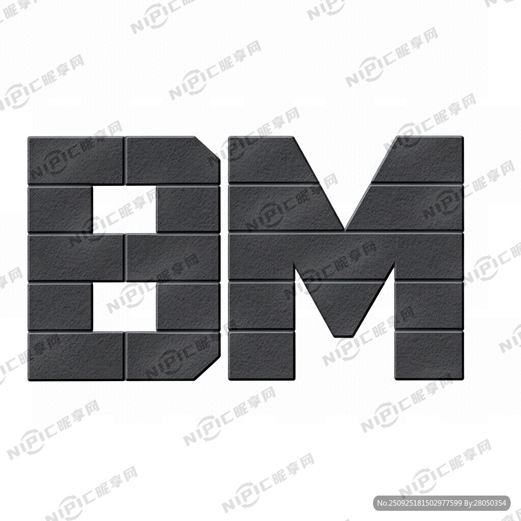 PM字母组合LOGO 方正一点