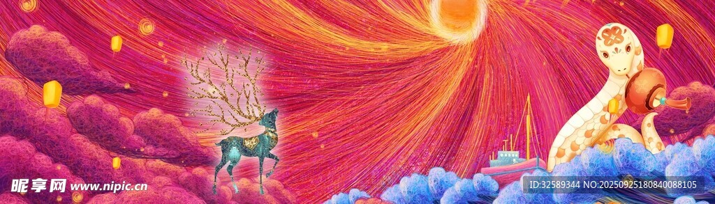 梦幻云端的奇幻仙女形象