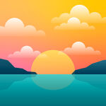 海边日落美景