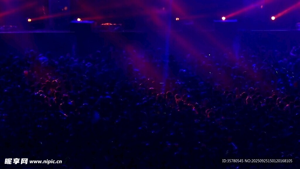 演唱会现场人群视频素材
