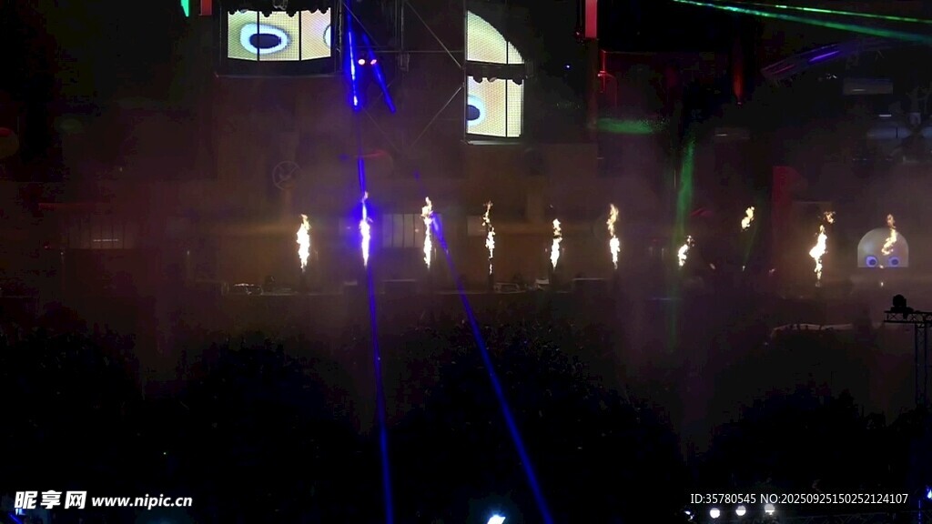 演唱会现场人群视频素材