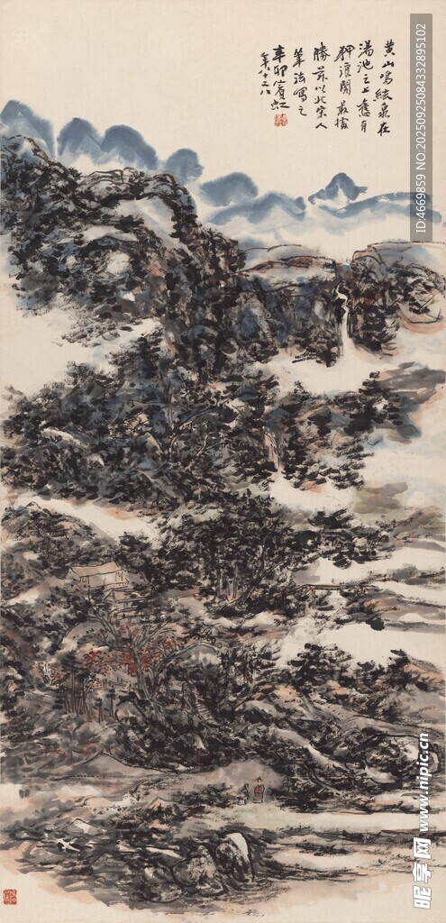 水墨山水意境图