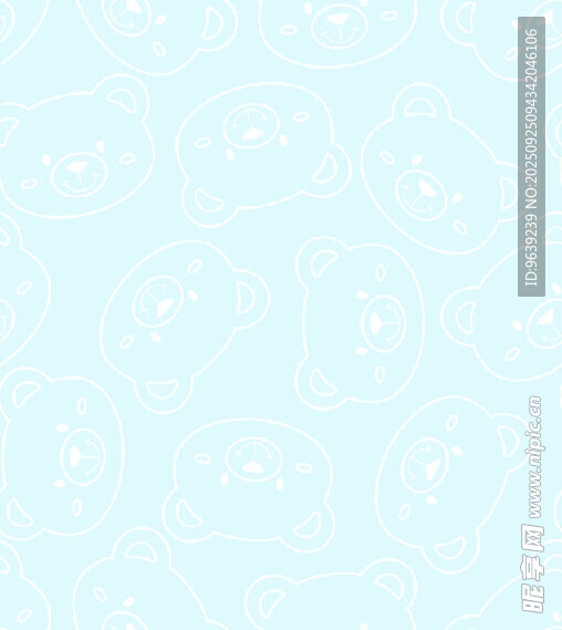 浅蓝色卡通图案背景纹理